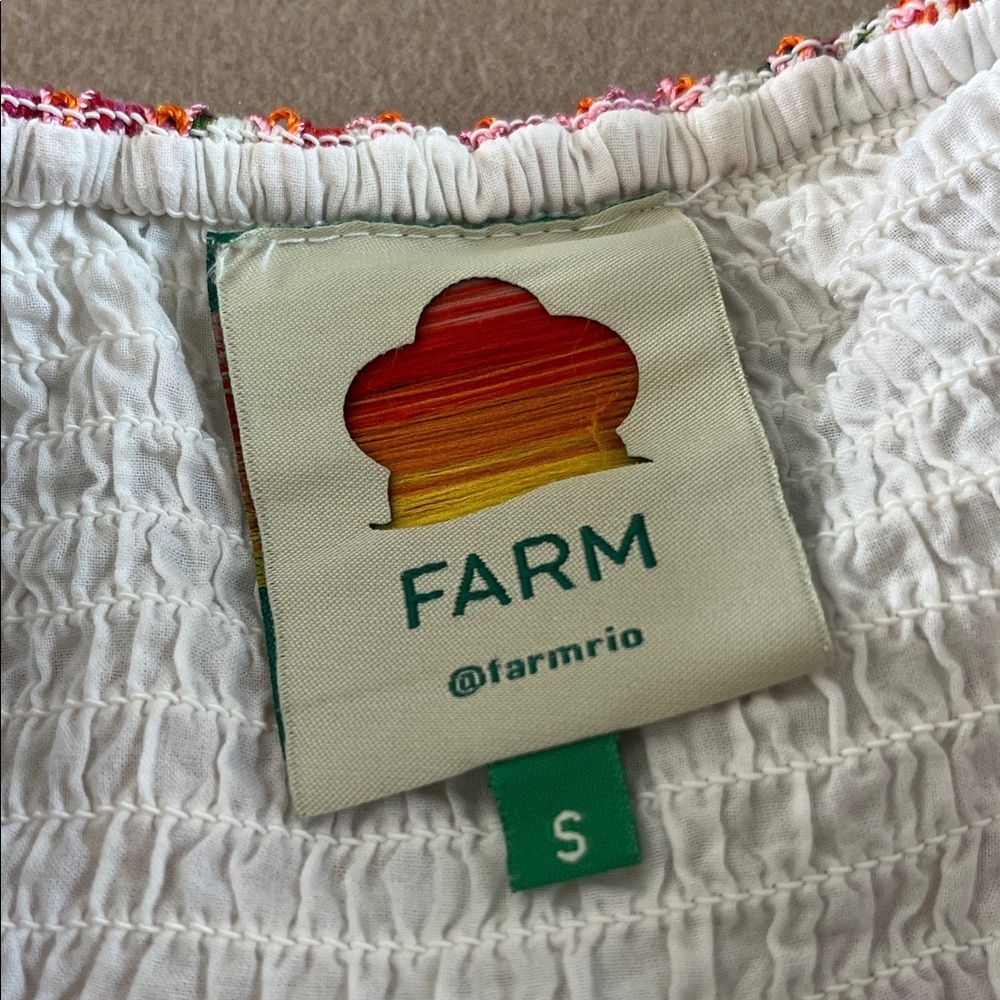 Farm Rio Toucans Garden Multi Tiered Elasticized Waist Skirt Ricrac - Small - Picture 4 of 13